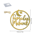 Miniatyrbilde 2 av 2: Hengende ornament, akryldekorasjon, halvmåne stjerner stil lysform for Ramadan-dekorasjoner