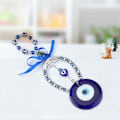 Miniatyrbilde 3 av 4: Blå ornament amulett anheng bildekorasjon