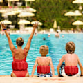 Miniatyrbild 2 av 5: Simbälte Uppblåsbar Simbälte Flytbälte Ryggflyt Säkerhet Simtränare Justerbar Pool Midjeflotation Hjälpmedel Bärbar för Barn Vuxna