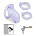 Miniatyrbild 2 av 4: Whaly Purple PVC Chastity Cage