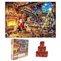 Miniatyrbilde 1 av 6: Puslespill-Adventskalender 2024 - Julepuslespill med 1008 brikker MultiColor-FS1- MultiColor 840