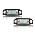 2 stk. hvite LED-lys feilfrie nummerskiltlys kompatible med Volvo S80 XC90 S40 V60 XC60 S60 C70-FS-