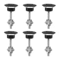 4X Push Button Quick Release Car Hood Hood Lock Pin Latch Bumper Clip Black