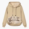 Miniatyrbild 1 av 5: Damhoodie med fleecefoder, avslappnad vintervarm Khaki color-FS1- Khaki color XXL