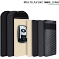 Pikkukuva 2 / 5: 2 kpl Anti RFID -auton avainkotelo Signaalin esto Faraday-pussi Ba-FS1-