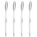 Miniatyrbillede 1 af 10: Krabbegaffel i Rustfrit Stål 4 stk Krabbe Spiseværktøj Krabbe Klo Krabbenål Husholdningsfisk og Skaldyr Skallet Hårig Krabbe Tilbehør A Large 20cm Silver