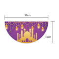 Miniatyrbilde 3 av 6: EID Mubarak Vifteformet Hengende Flagg Ramadan Dekorasjon