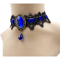 Miniatyrbilde 2 av 3: Retro Håndlaget Knipling Royal Court Vampyr Choker Gotisk