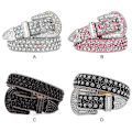 Miniatyrbilde 4 av 5: 1/2/3/5 Y2K Stil Rhinestone Belte Western Rhinestone Belte For Rosa 115cm-FS1- Pink 115cm 1 Pc