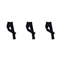 Miniatyrbilde 5 av 5: 1/2/3/5 Skøytetights Krystallglitrende Bukser Kunstløp Helt Svart 155cm Pure Black 155cm 3PCS