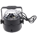 Miniatyrbilde 2 av 5: Diskokule lyseffekter RGB 3W LED 7 farger Scene