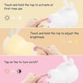 Miniatyrbilde 3 av 3: Baby Night Light, LED Night Light for Children Multi-color Silicone Rabbit Light