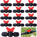 Miniatyrbillede 1 af 5: 20 stk. Dryp Switch Ventil PE Vandingsslange 16mm Låsbar Spids Kobling Ventilforbindelse Spids Slange Haveventil - On/Off-FS3-