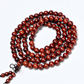 Miniatyrbillede 2 af 5: Små blad rosentræ Buddha perler Zambia blod sandeltræ snor