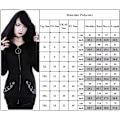 Pikkukuva 6 / 6: Naisten rento huppari pitkähihainen pusero toppi Black-FS2- Black 4XL