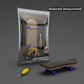 Miniatyrbillede 1 af 5: Finger Skateboard Træ Gripbræt Legetøj Professionelle Støtter Fi Mørkeblå Dark blue One Size