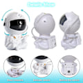 Miniatyrbillede 3 af 5: Justerbar Lysstyrke Astronaut Galaxy Stjerne Projektionslampe, Led Natlys Børne Stjernelampe, Astronaut Ornament