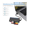 Miniatyrbilde 4 av 5: 7 i 1 USB 3.0 Multifunksjonskortleser /xd//sd/tf-kortleser for Windows Vista/xp/7/8/10/, Linux (FMY)-X42- Black