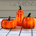 3 Pcs Simulated Pumpkins Jack-o-lantern Autumn Decorations Thanksgiving Harvest Halloween Decorations