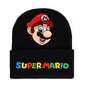 Super Mario Bros Stickad Mössa för Män, Kvinnor och Unisex - Vintervarm Mössa med Manschett B