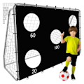 Miniatyrbillede 1 af 11: Fodboldmål i Metal med Præcisionsdug - 240x170cm Multicolor multifärg