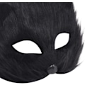 Miniatyrbild 3 av 4: Räv Mask Halloween Cosplay Mask Halv Ansikte Slöja Ögonmask Lurvig Rävdräkt Tillbehör Djurfest Kattmasker Black