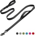 1,8 m Heavy Duty Dog Leash with 2 Comfortable Padded Handles, Traffic Handle & Reflective Leash Line for Large, Medium & S Black1.8 m Black6FT