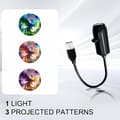 USB-projektorlampe Natlampe Roterbare scener Projektor Til