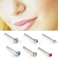 Miniatyrbilde 4 av 5: 60 STK/sett Rhinestone Nesering Bein Stud Rustfritt stål Kropp P-FS2- Multicolor
