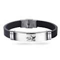 Miniatyrbillede 6 af 6: Fodboldklub Sport Silikonearmbånd i rustfrit stål Justerbart armbånd*2- Perf-X42- Mesut Ozil