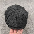 Miniatyrbillede 1 af 2: Gatsby Uld Golf Køre Flat Beret Hatte (FMY) Sort-X42- Black XL 60-64CM