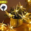 Miniatyrbild 2 av 5: 50 LED Solcellsslinga Utomhus Fjärilsslinga Utomhus