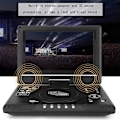 Miniatyrbillede 3 af 3: 9,8\" bærbar dvd-afspiller, mini-tv 3d-tv-lyd 270 roterende