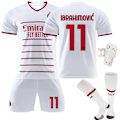 Miniatyrbillede 1 af 5: -23 AC Milan Udebanetrøje #11 Zlatan Ibrahimović Fodboldtrøje Yz 838