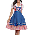 Pikkukuva 2 / 5: Naisten Oktoberfest-asu Aikuisten Dirndl Saksalainen Perinteinen Baijerilainen Olutkarnevaali Fraulein Cosplay Piikatytön Mekko -a Musta Black M