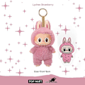 Miniatyrbild 2 av 4: Labubu Macaron Monster Nyckelring Spännande Monster Macarons Vinyl Face Plysch Nyckelringar Konst Samlarobjekt Leksaker Presenter för Barn Item 1:Lychee berry