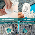 Miniatyrbilde 8 av 10: 2 stk Broderipapir Handsømmet Stabilisatorer C C C C