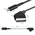 Pikkukuva 2 / 5: Scart-HDMI-muunnin, Kaikki-yhdessä Scart-HDMI-sovitin, 1080P