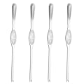 Miniatyrbillede 1 af 10: Krabbegaffel i Rustfrit Stål 4 stk Krabbe Spiseværktøj Krabbe Klo Krabbenål Husholdningsfisk og Skaldyr Skallet Hårig Krabbe Tilbehør B Large 20cm Silver