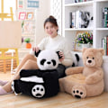 Miniatyrbilde 5 av 6: Barnestol i plysj sofasetes barnestol komfortstol - Perfet-X42- Panda