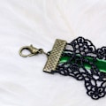 Miniatyrbilde 2 av 2: Retro Håndlaget Knipling Royal Court Vampyr Choker Gotisk