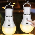 Miniatyrbild 1 av 7: 2-pack Rechargeable LED Lamp with Remote Control – E27, USB, 3 Colors, Dimmable, Touch Control, Outdoor and Emergency Light 2-Pack