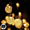 Solcellslampor utomhus, 7 m 50 LED-lampor, 8 lägen