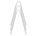 Miniatyrbillede 1 af 7: 3 stk Runde Pinde Fleksible Runde Pinde i Rustfrit Stål DIY Strikketilbehør 3pcs 3pcs 4.5mm