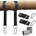 Miniatyrbild 3 av 5: Gungfäste, hängmattefäste, fästset för hängstol med max 200 kg i rivtålig polyester med 2 skyddande dynor för axel och-X42-