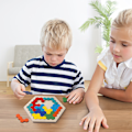 Miniatyrbillede 3 af 4: Træhexagonpuslespil - Formmønsterblokke Tangram-FS1-