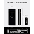 Miniatyrbillede 2 af 4: Kompakt elektrisk lighter med fingeraftrykssensor, micro-usb sort black