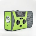Miniatyrbild 1 av 4: Multifunktionell radio, portabel nödradio för utomhusbruk med solceller
