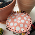 Miniatyrbillede 10 af 10: Svampe Ørering Holder Stativ Organizer ROSA