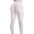 Pikkukuva 1 / 4: Push Up -leggingsit, urheilulliset, naisten, fitness, korkea vyötärö, joogahousut, valkoinen White M